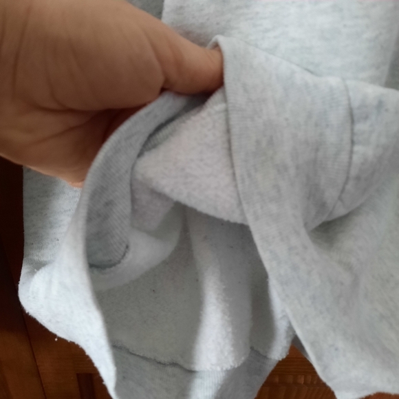 Vintage 1991 Holland Michigan tulips 3D spellout graphic gray raglan crewneck - Picture 9 of 13